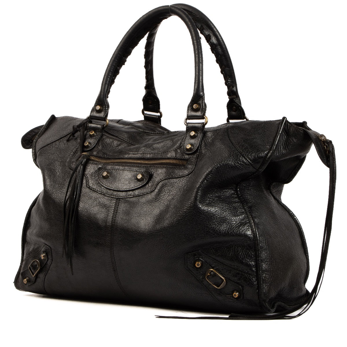 Shop 100% authentic second-hand Balenciaga Black Midday Top Handle Bag on Labellov.com