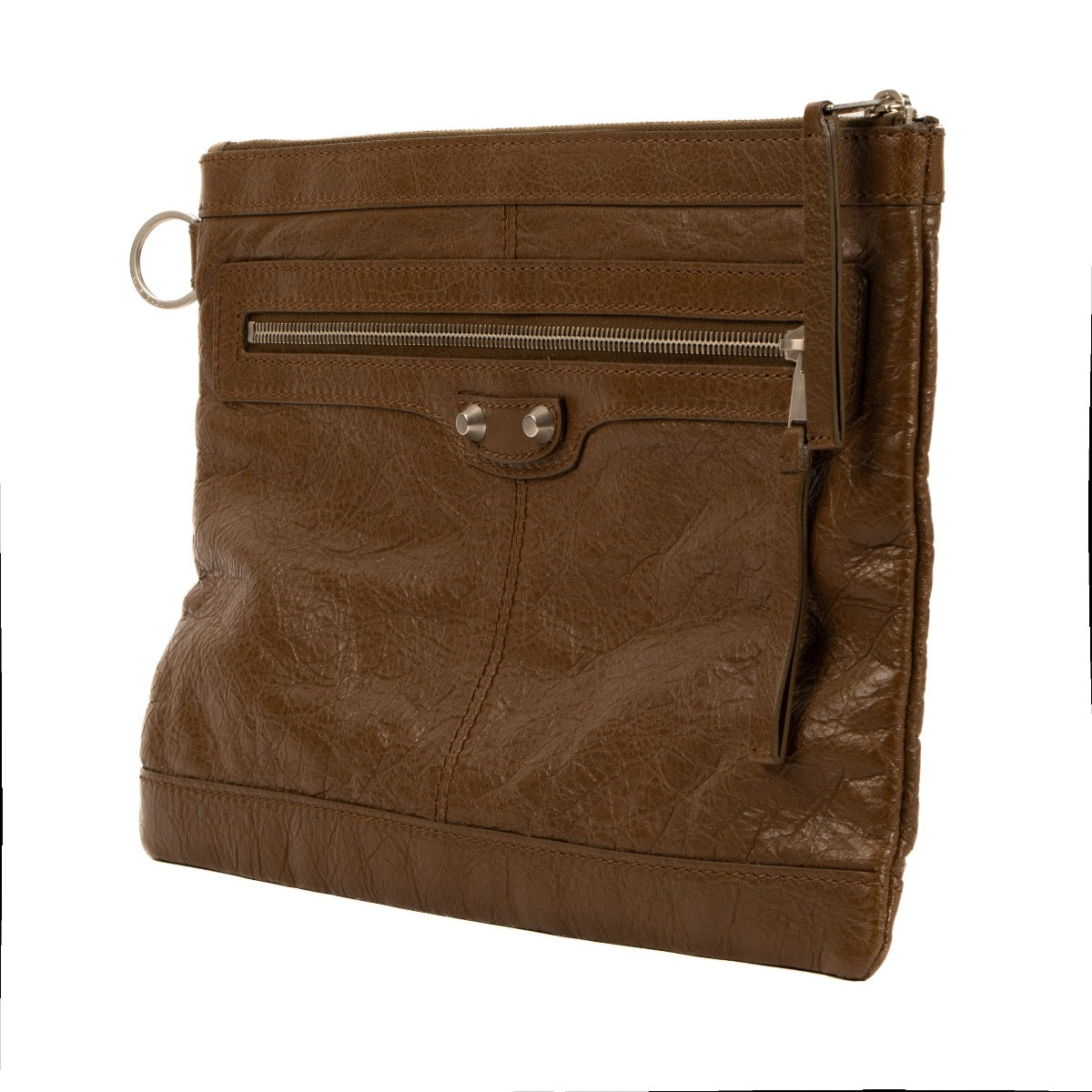 Shop 100% authentic second-hand Balenciaga Brown Leather Clutch on Labellov.com
