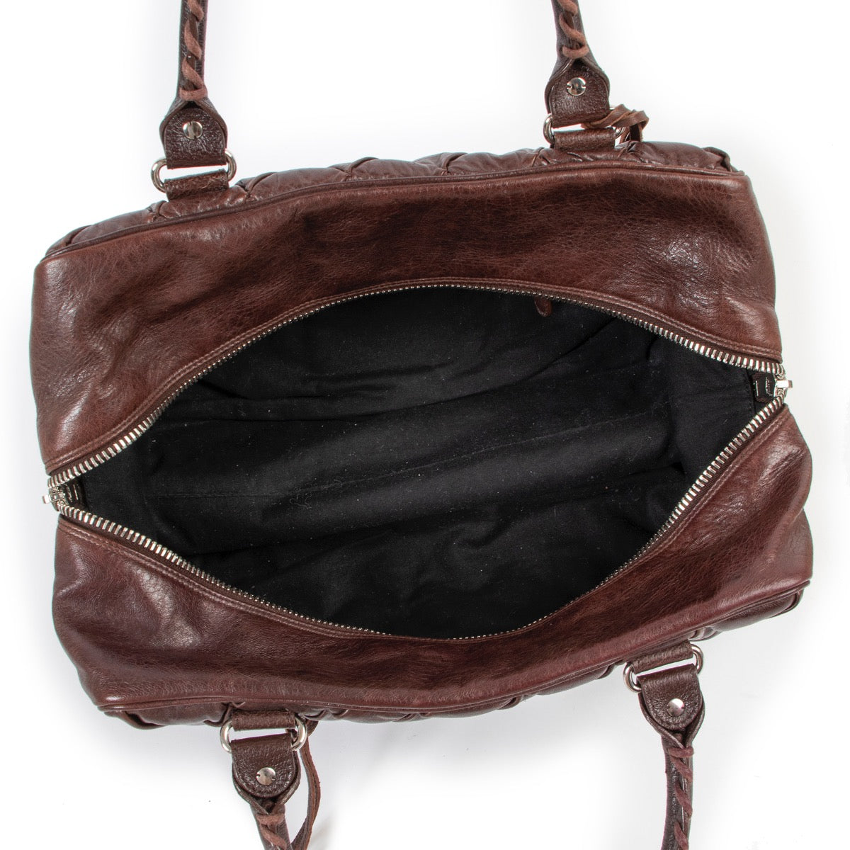 buy and sell authentic vintage second hand Balenciaga Plombe Brown Quilted Handbag at Labellov for the best price