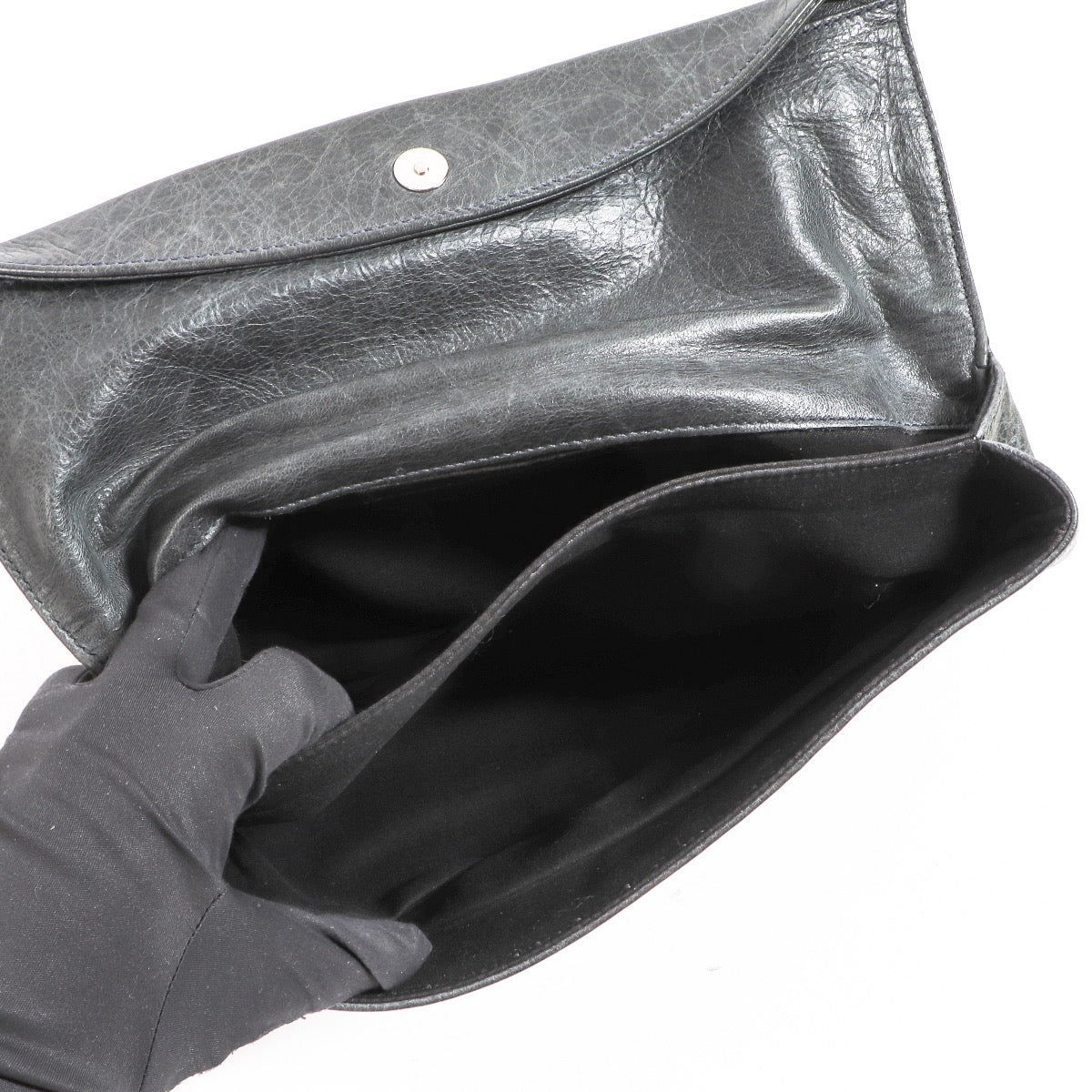 Balenciaga Grijs Tarmac Giant Brogue Enveloppe Clutch