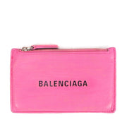 Balenciaga Pink Cash Long Coin And Card Holder