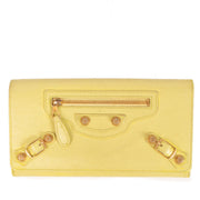 Balenciaga Jaune Poussin Classic Money Wallet