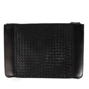 shop 100% authentic second hand Bottega Veneta Black Intrecciato Clutch on Labellov.com