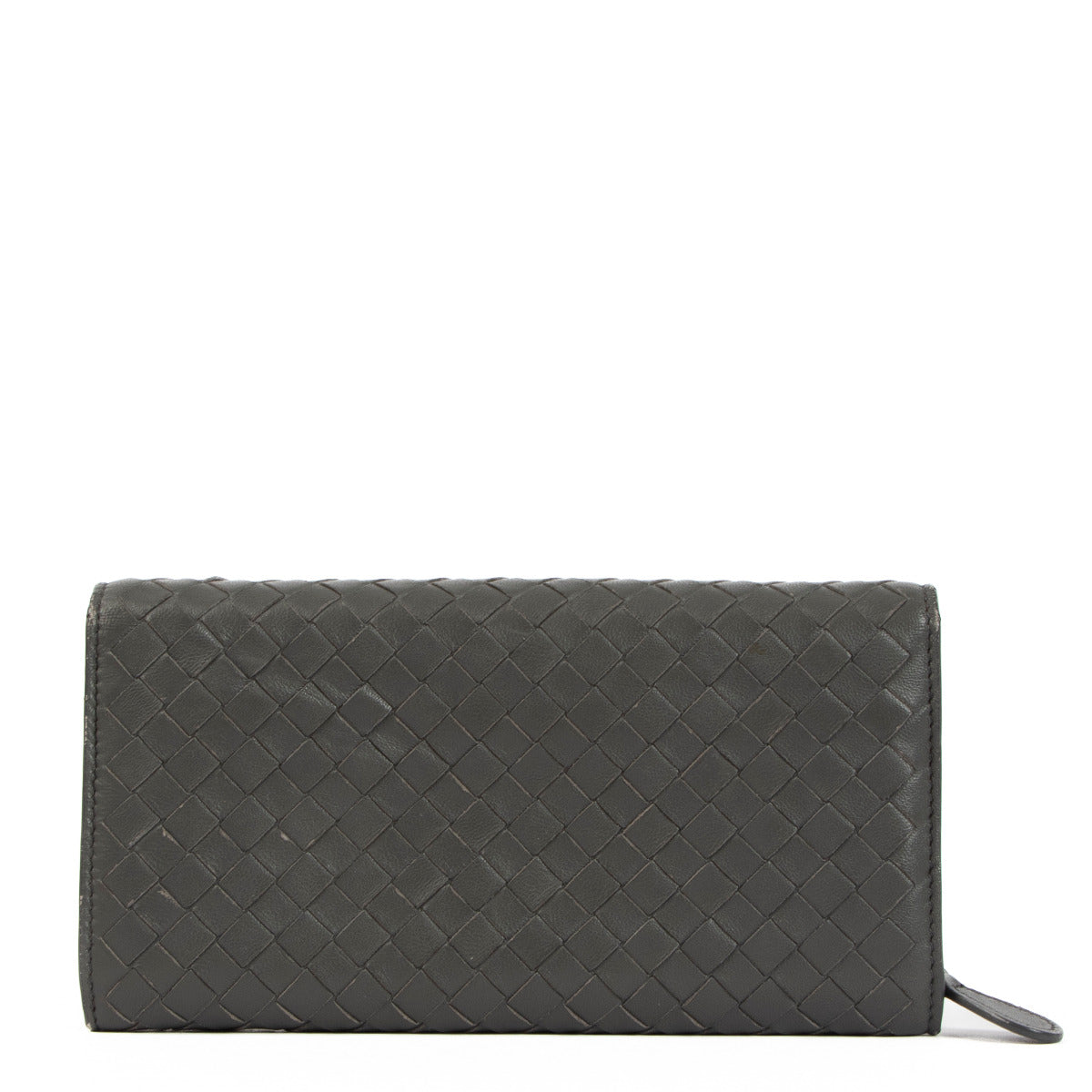 Portefeuille gris Intrecciato Bottega Veneta