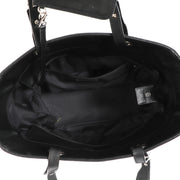 Shop safe online at Labellov in Antwerp, Brussels and Knokke this 100% authentic second hand Chanel Black Coated Canvas Paris-Biarritz Tote Bag