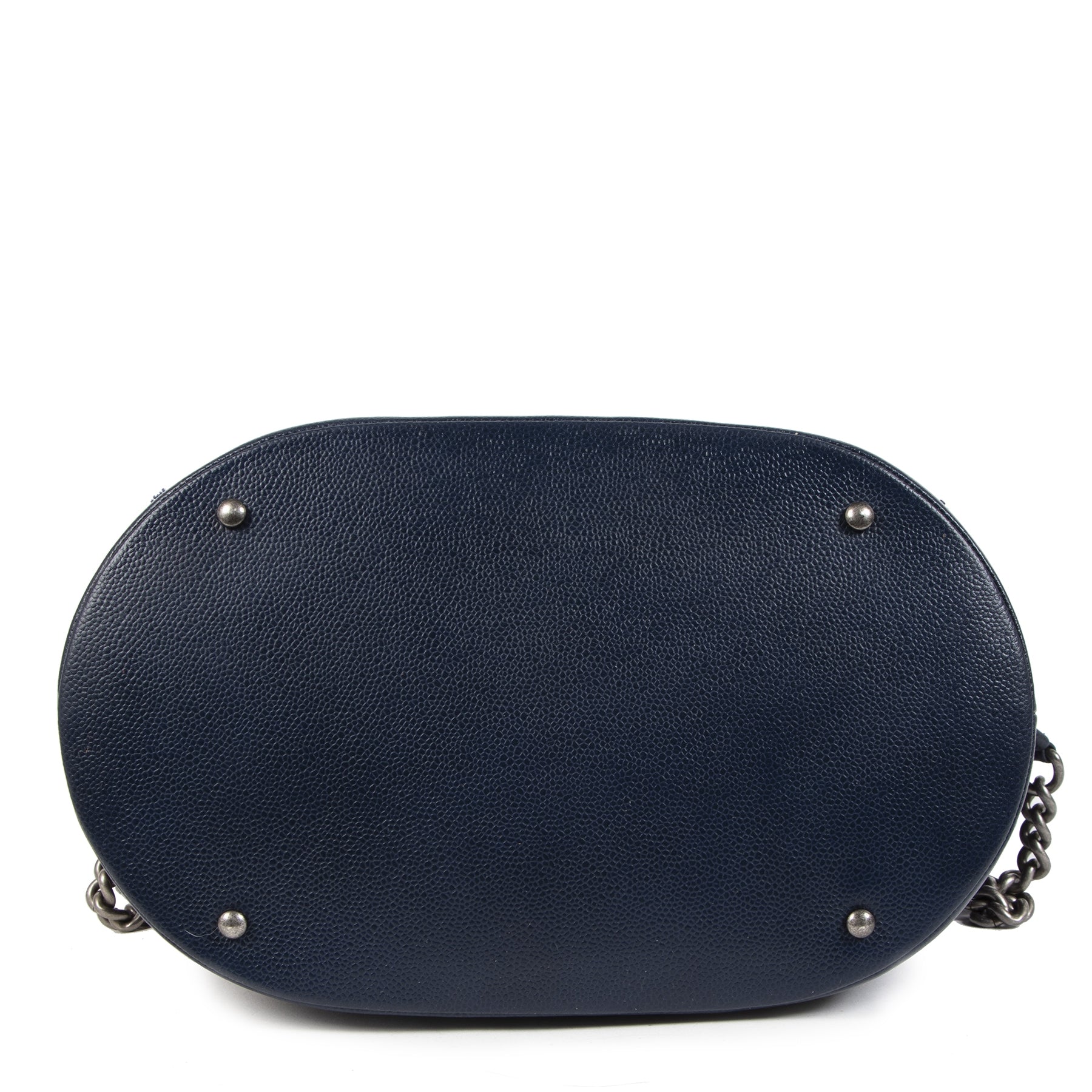 Sac à dos Chanel en tweed bleu marine et bordeaux