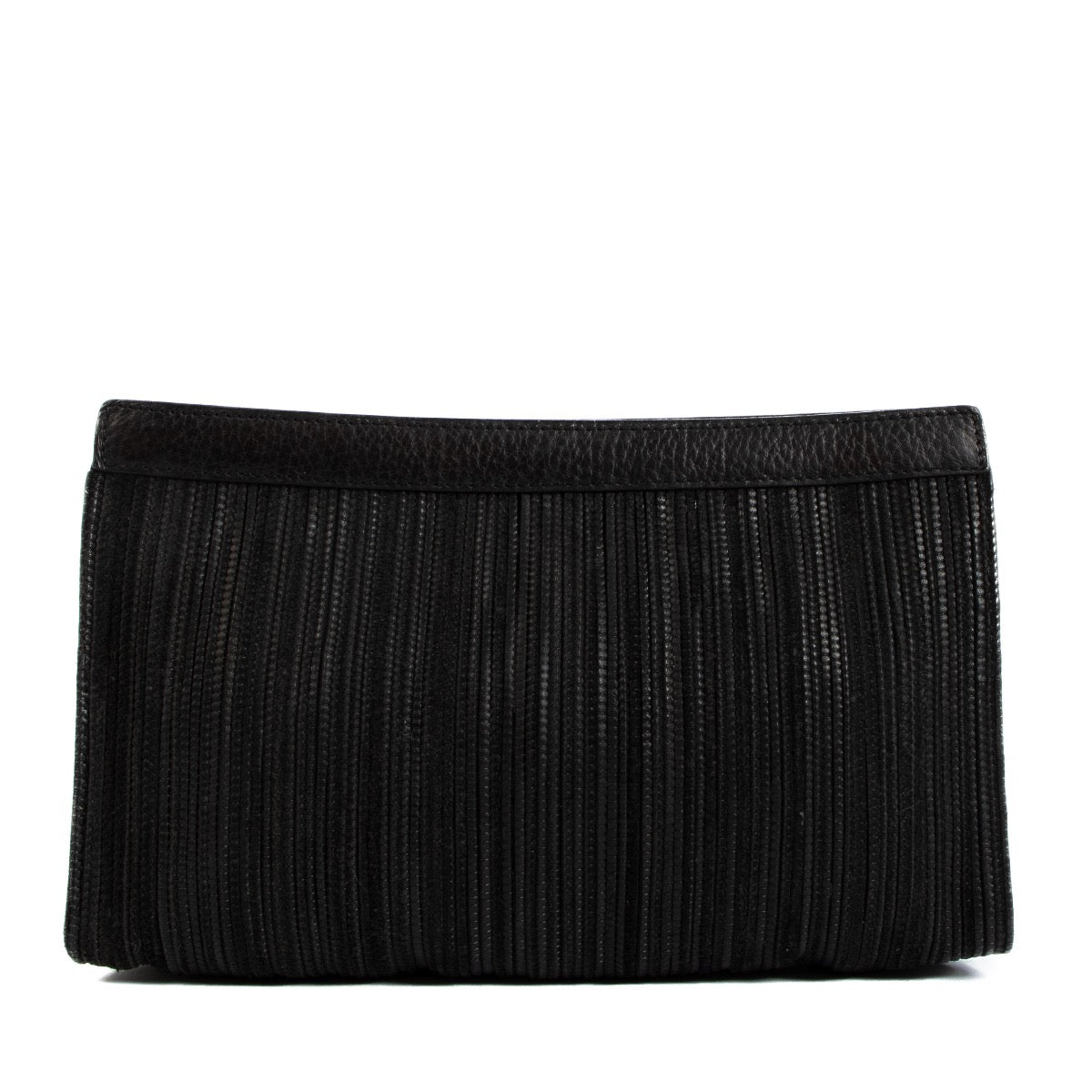 shop 100% second hand Delvaux Black Toile De Cuir Clutch on Labellov.com