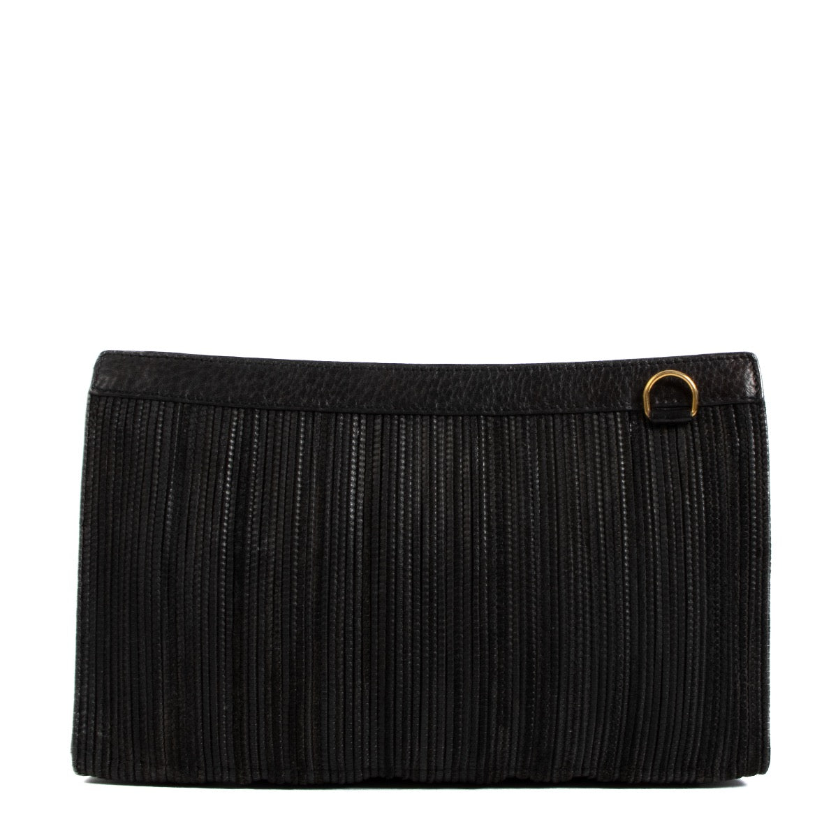 shop 100% second hand Delvaux Black Toile De Cuir Clutch on Labellov.com