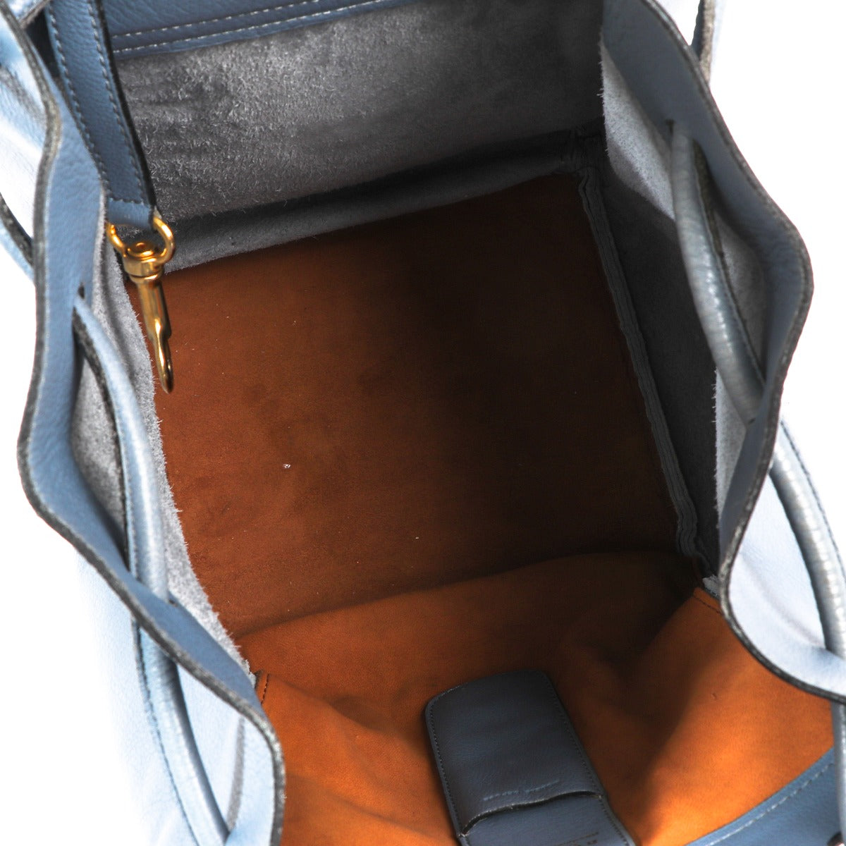 Sac Delvaux Equivoque en cuir bleu