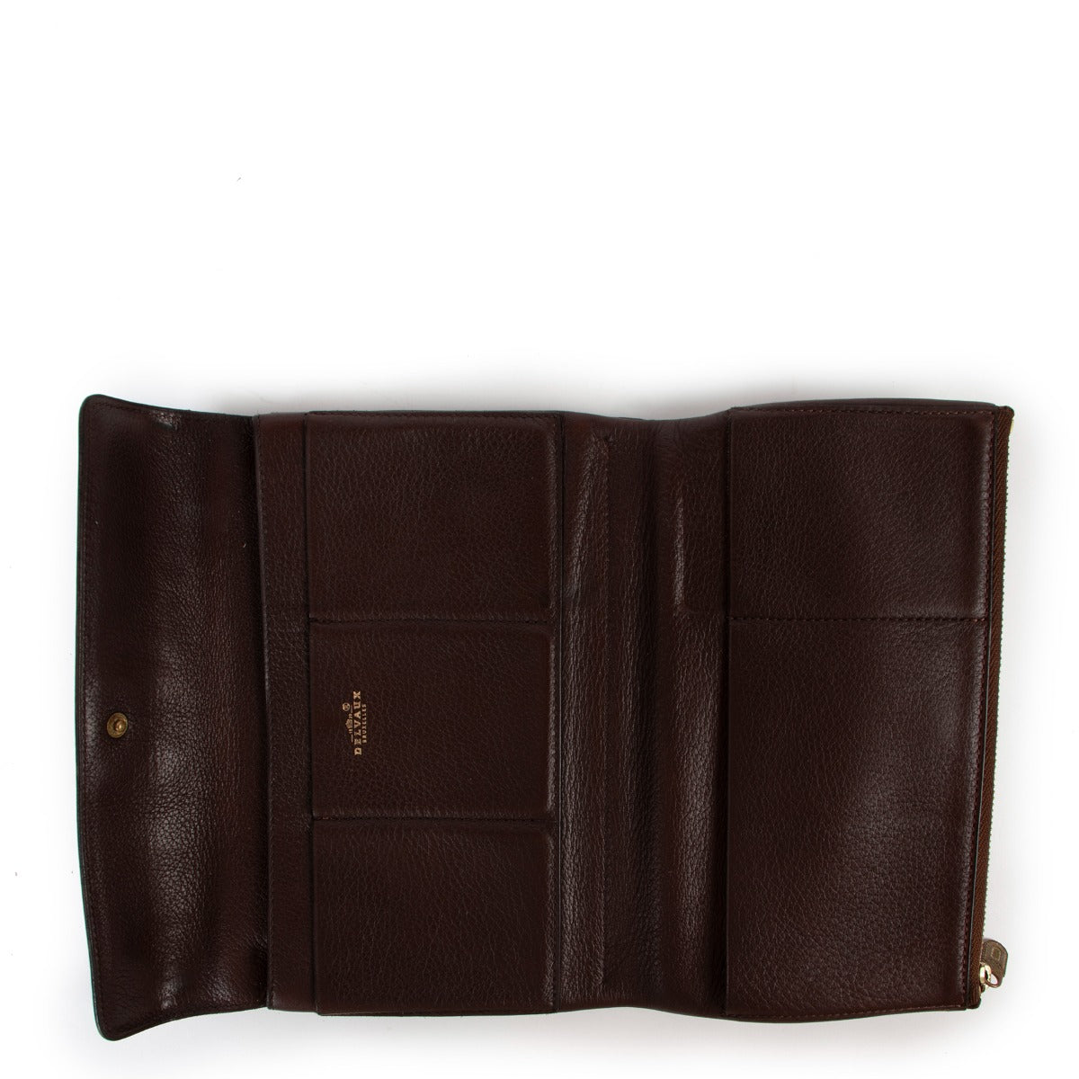 Delvaux Brown Leather Wallet Buy this gorgeous piece here safely!