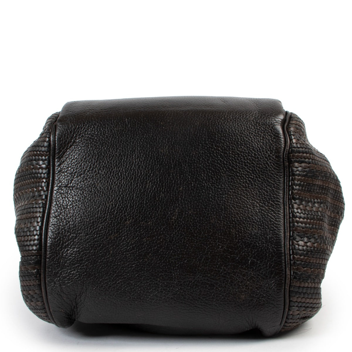 Delvaux Brown Corail GM Toile De Cuir Top Handle