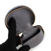 Buy online an authentic second hand Delvaux grey leather coin purse in very good condition at Labellov in Antwerp.