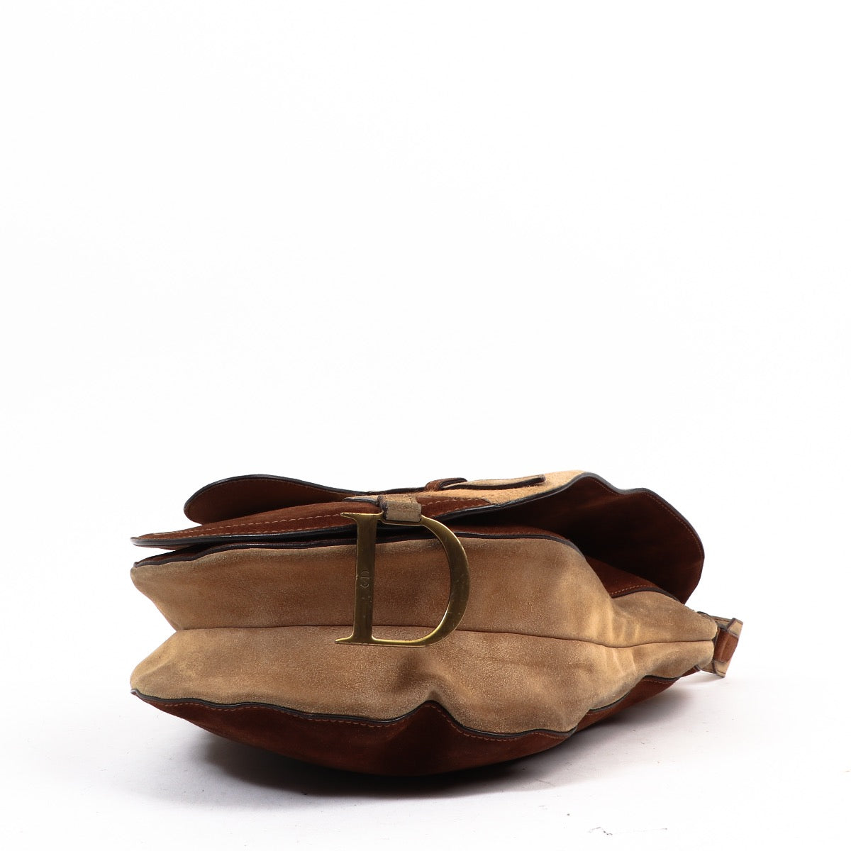 Sac Saddle vintage Christian Dior en daim marron édition limitée