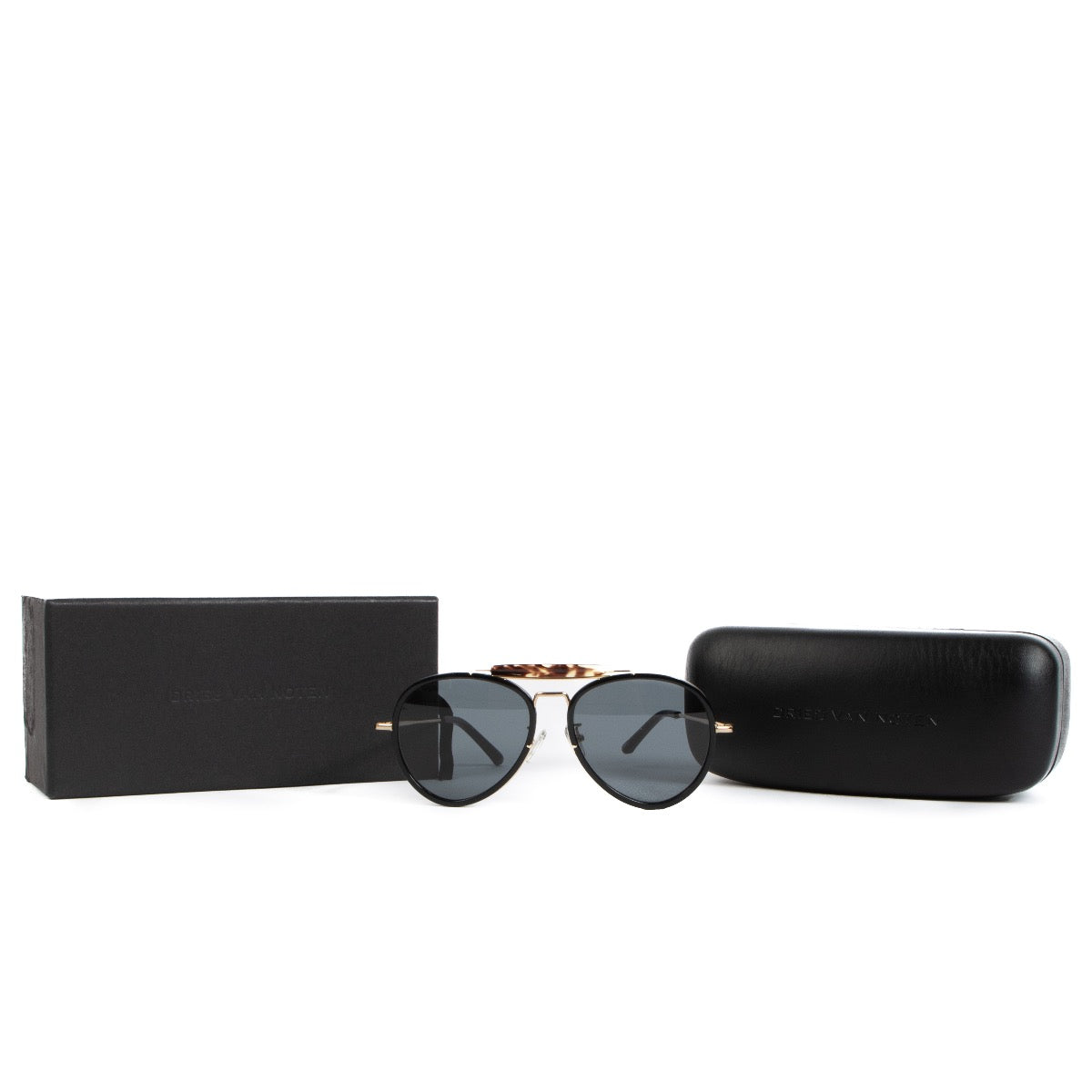 shop 100% authentic second hand Dries Van Noten Black Tortoise Aviator Sunglasses on Labellov.com