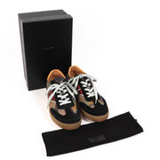 Dries Van Noten Snakeskin Embossed Suede Sneakers