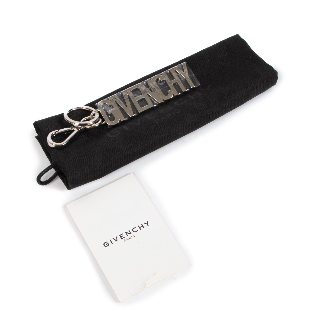 shop authentic second hand Givenchy Silver Logo Key Charm on Labellov.com