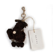 Shop safe online authentic Gucci Brown Poodle Keychain at the right price.
