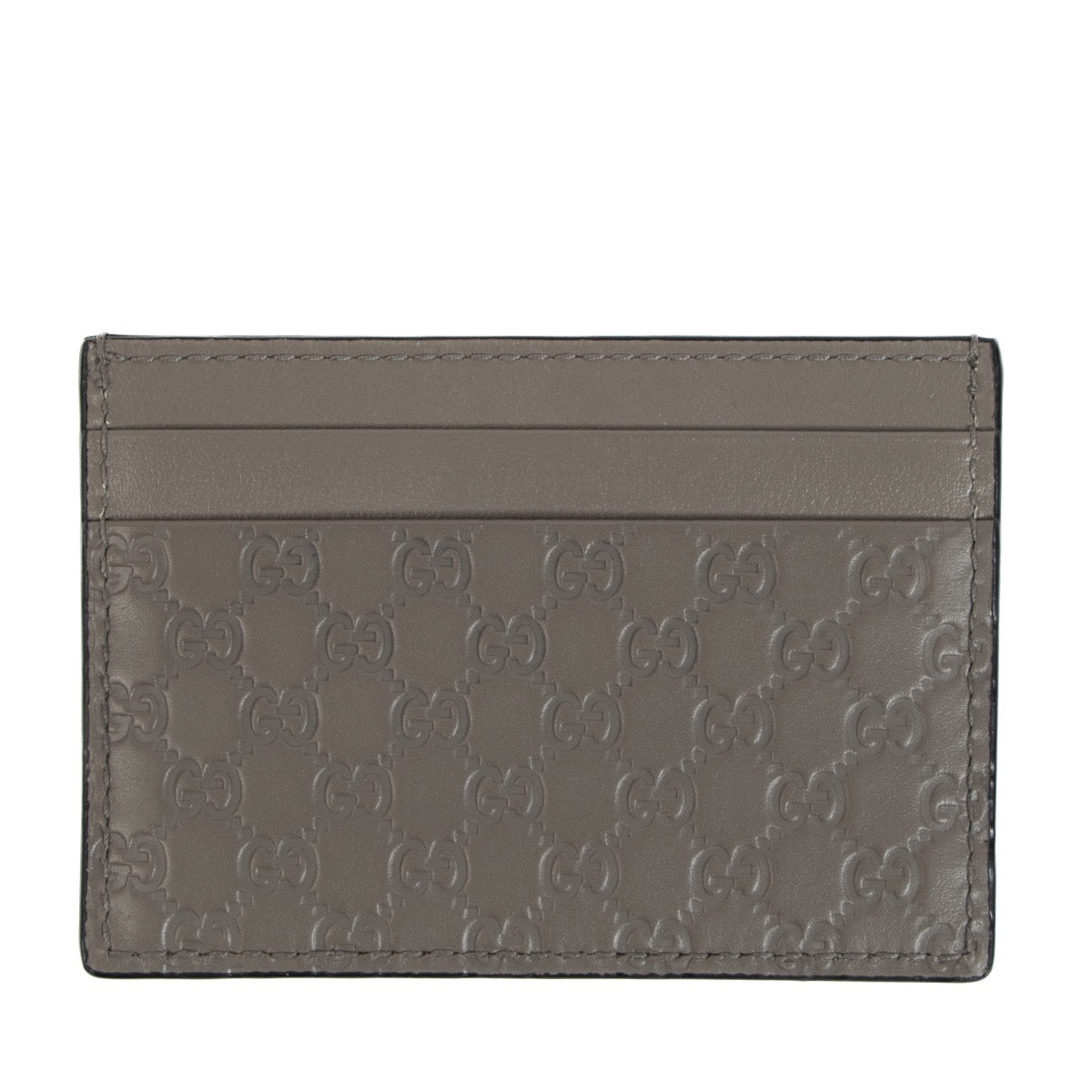 shop 100% authentic second hand Gucci Grey Embossed Cardholder on Labellov.com