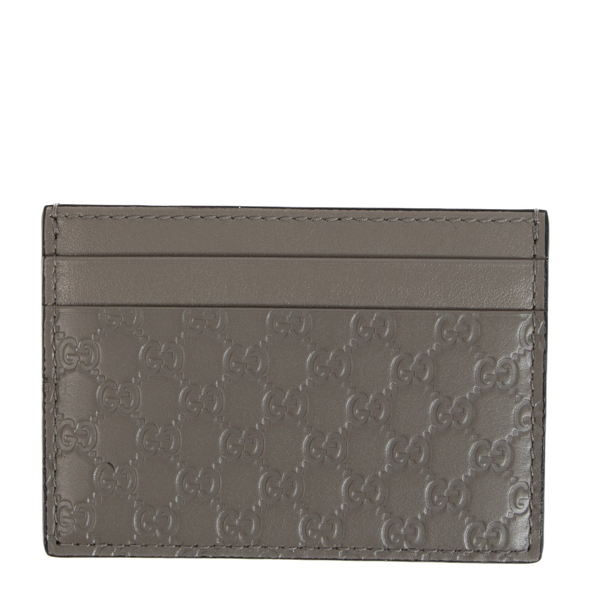 shop 100% authentic second hand Gucci Grey Embossed Cardholder on Labellov.com