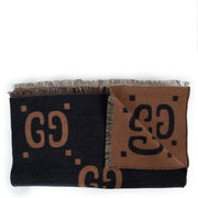 shop authentic luxury designer second hand Gucci GG Jacquard Cashmere Scarf at Labellov