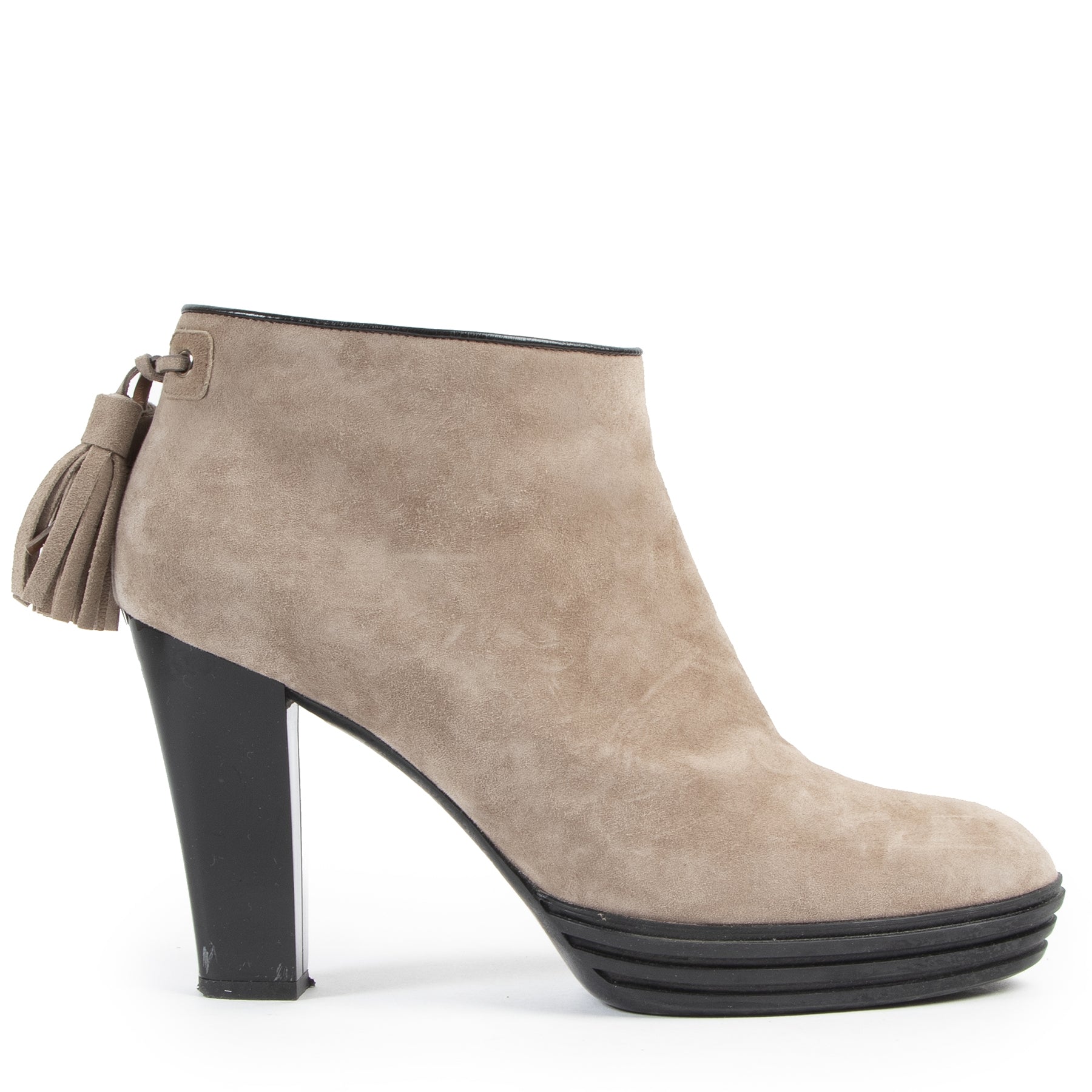 Hogan Taupe Ankle Boots for the best price at labellov secondhand luxury.