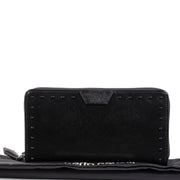 Authentic second-hand vintage Roberto Cavalli Black Studs Wallet buy online webshop LabelLOV