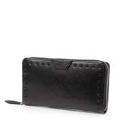 Authentieke tweedehands vintage Roberto Cavalli Black Studs Wallet koop online webshop LabelLOV