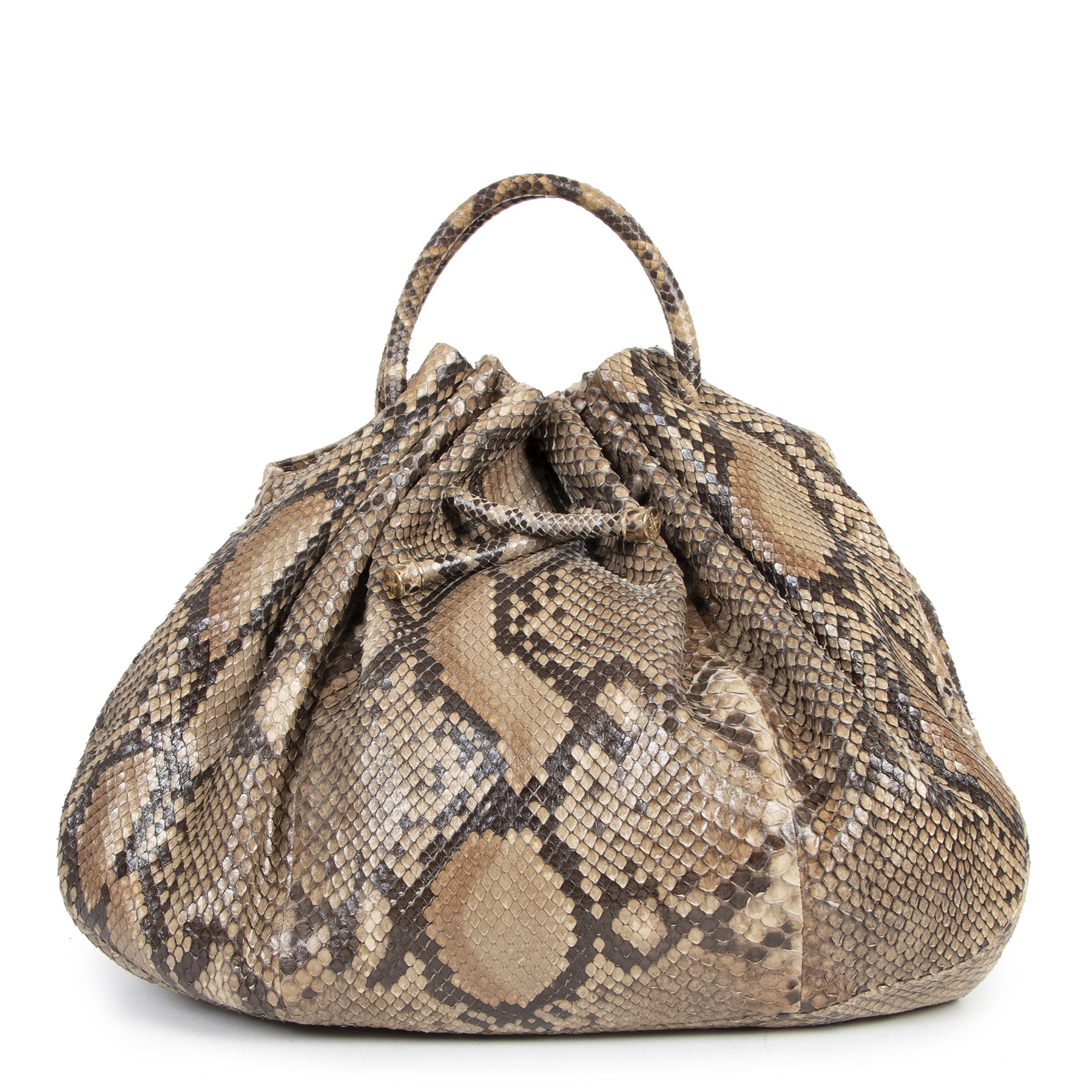 acheter en ligne Bottega Veneta Large Python Hobo Bag