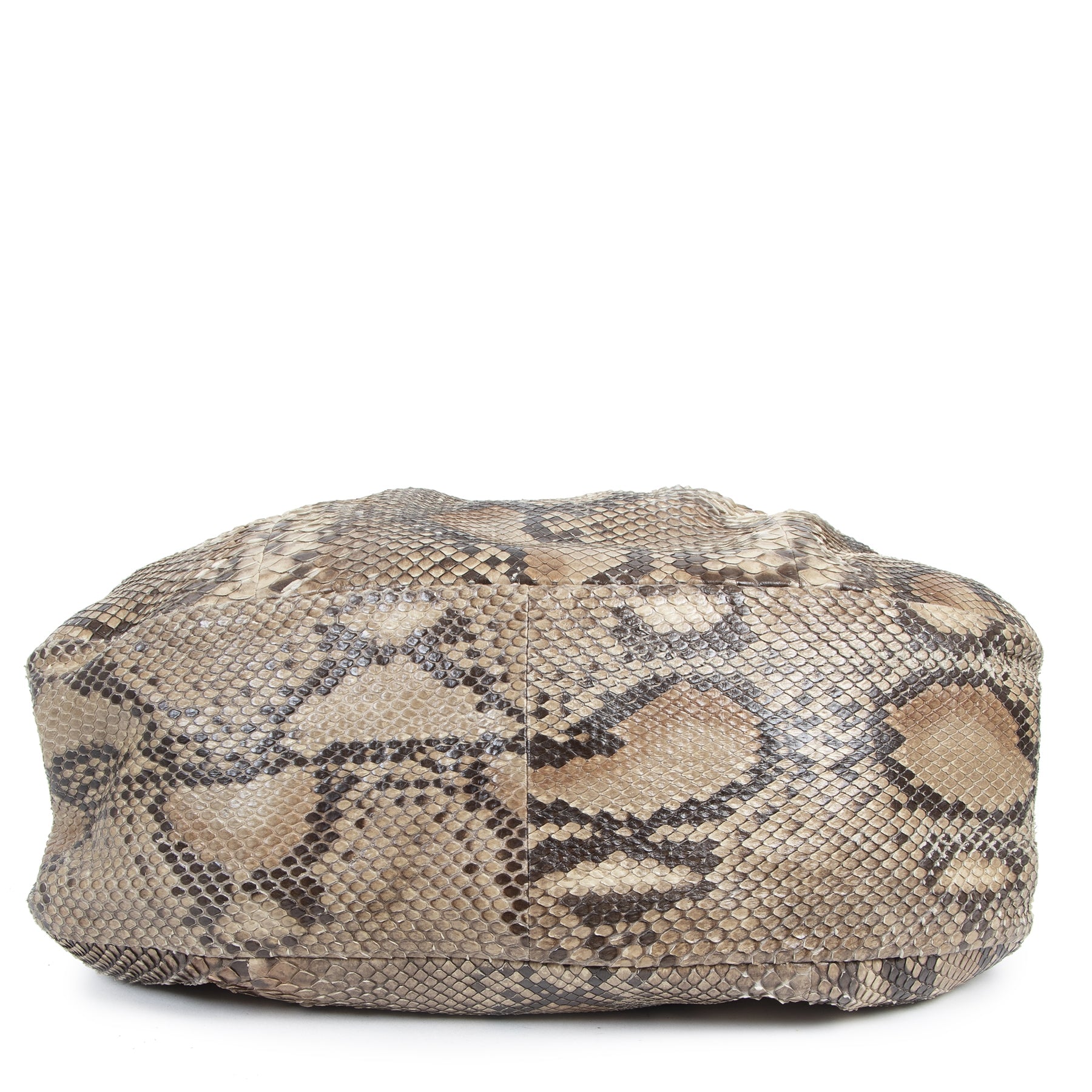 koop veilig online tegen Bottega Veneta Large Python Hobo Bag