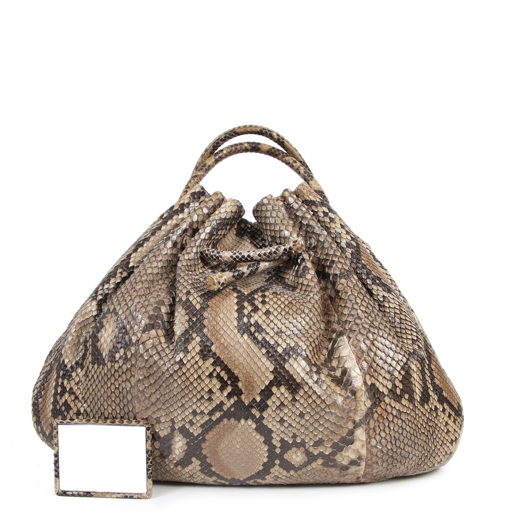 pour le meilleur prix Bottega Veneta Large Python Hobo Bag