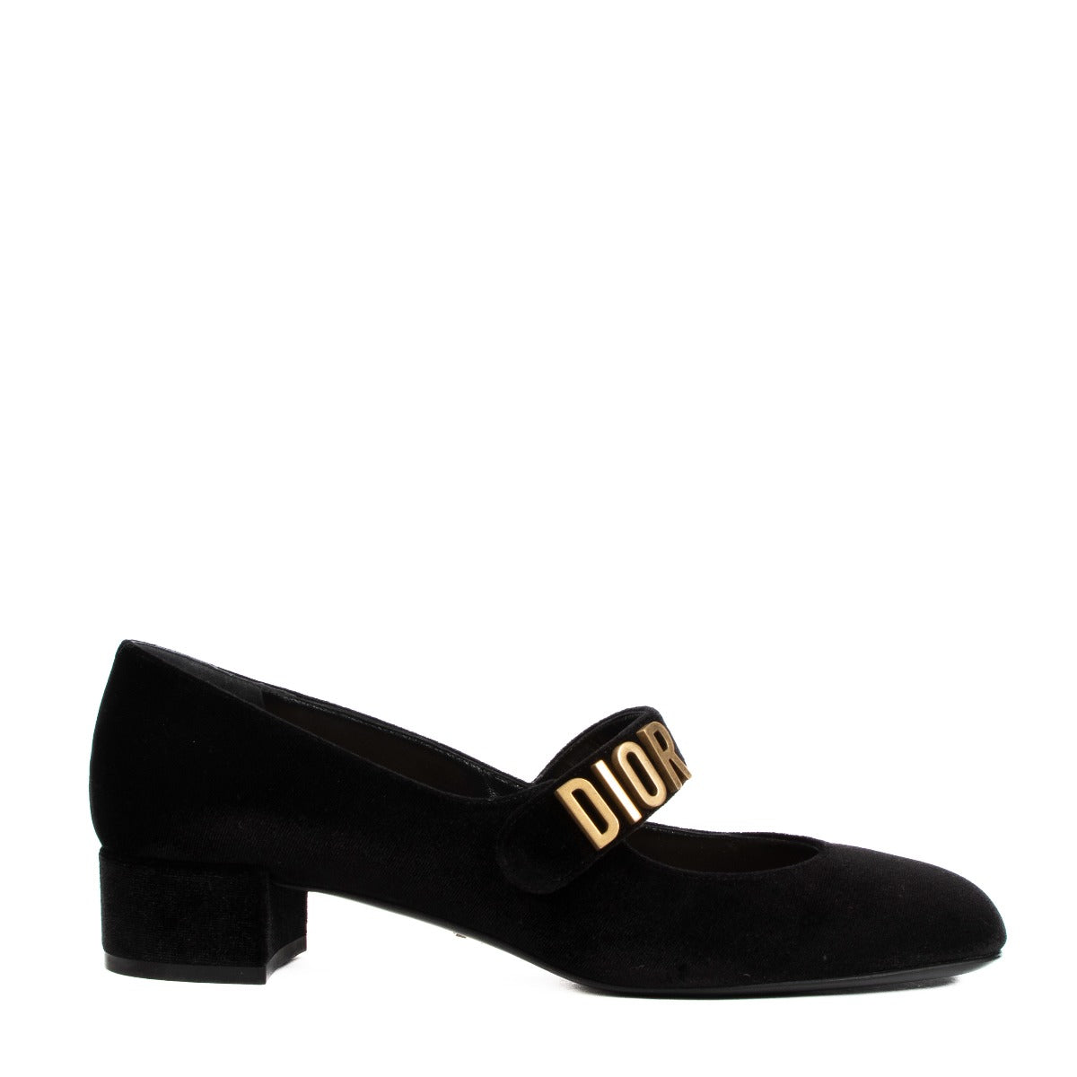 Christian Dior Baby D Black Velvet Pumps