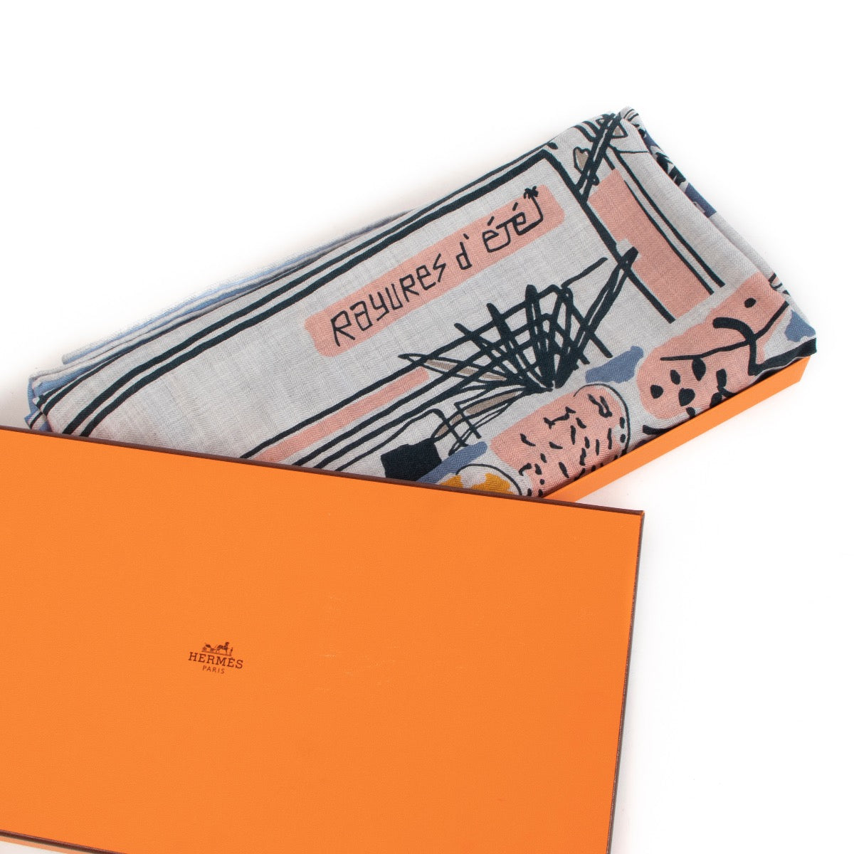 shop 100% authentic second hand Hermès Rayures D'été Cashmere Scarf on Labellov.com