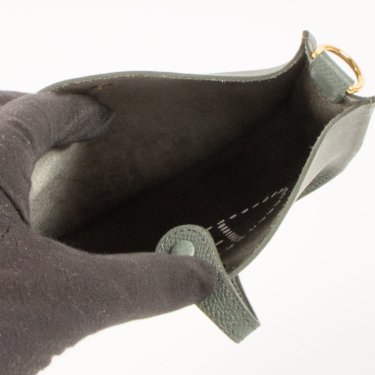 Shop this authentic Hermes Evelyne Sellier 16 Vert Mangrove Epsom PHW pre-loved on Labellov.com