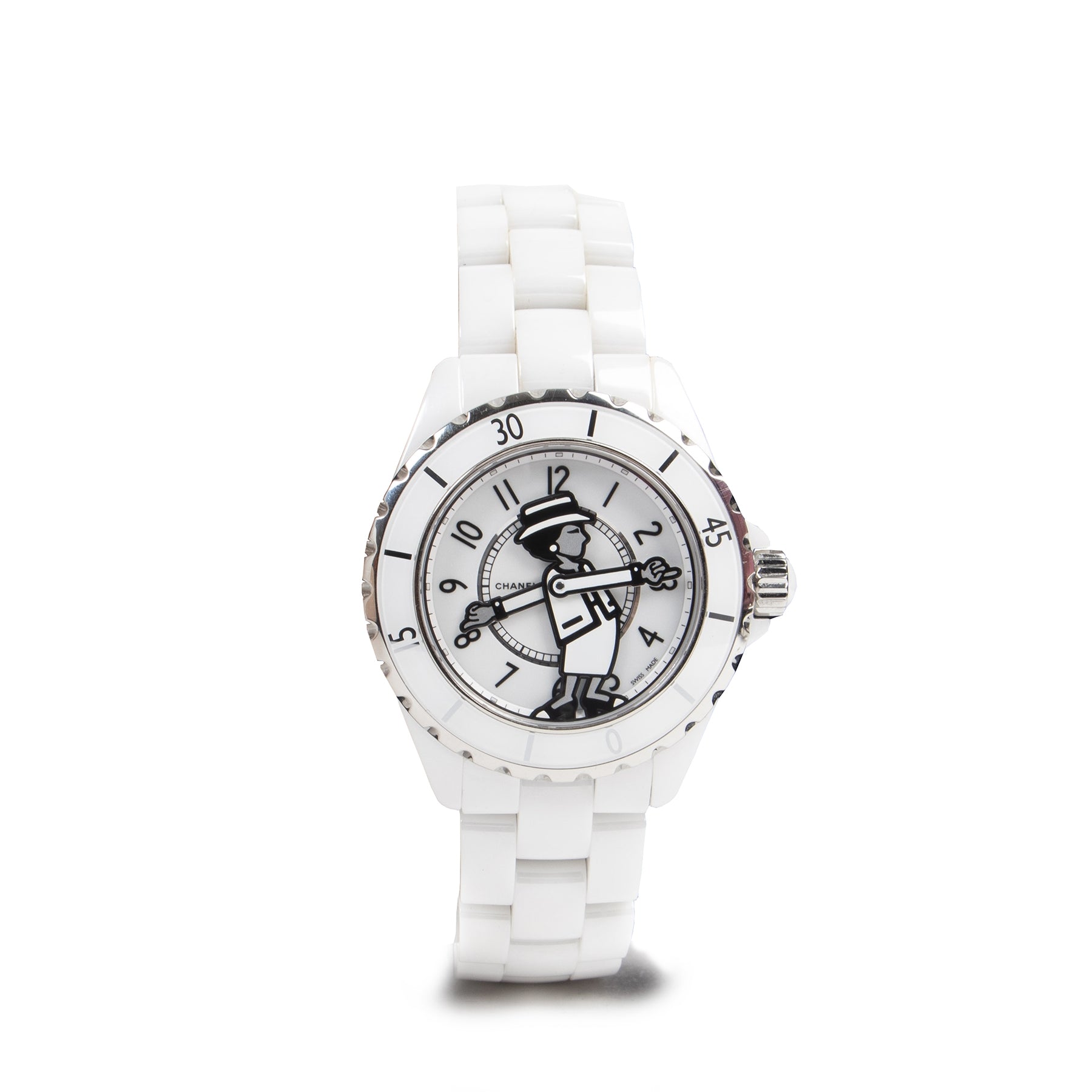 Chanel White Limited Mademoiselle Watch