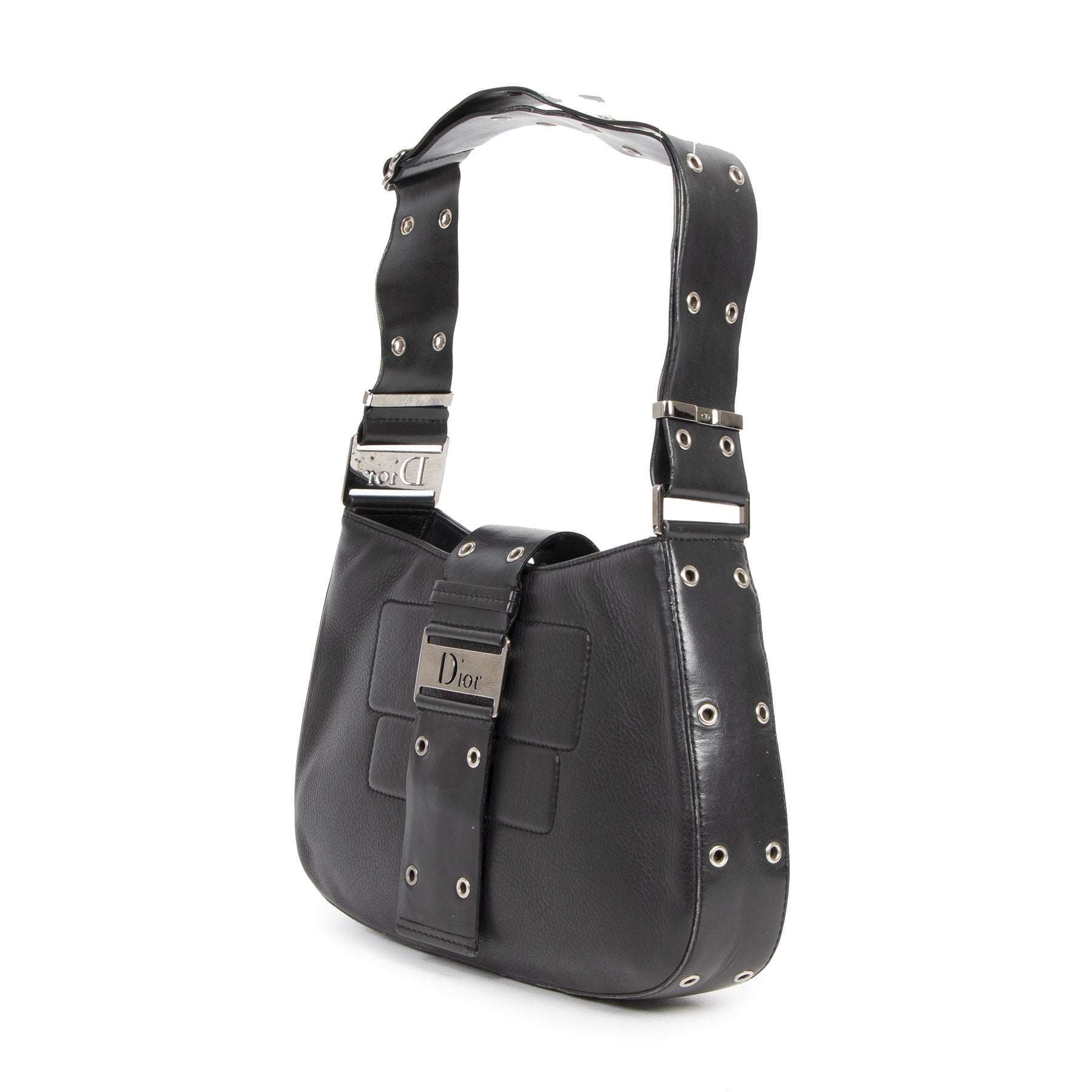 Authentic secondhand Dior Black Street Chic Bag designer bags luxury vintage webshop safe secure online shopping fashion
