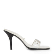 Authentieke Tweedehands Dior White Logo Mules - Size 38 juiste prijs veilig online shoppen luxe merken webshop winkelen Antwerpen België mode fashion