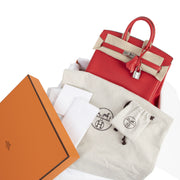 Hermes Birkin 25 Rouge De Coeur Veau Jonathan PHW
