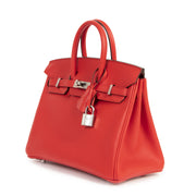 Hermes Birkin 25 Rouge De Coeur Veau Jonathan PHW nieuw , full set , aan de beste prijs