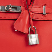Hermes Birkin 25 Rouge De Coeur Veau Jonathan PHW