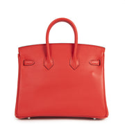 Hermes Birkin 25 Rouge De Coeur Veau Jonathan PHW seconde main , neuf 100% authentic