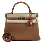Hermès Kelly 32 Veau Togo Gold GHW
