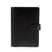 koop veilig online Louis Vuitton Black Patent Epi Wallet