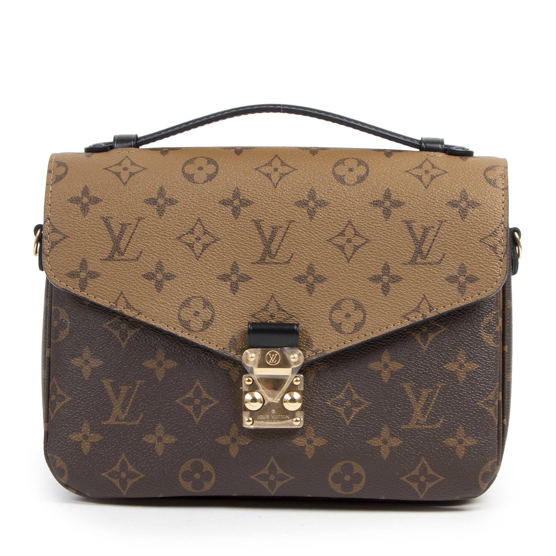 Authentic secondhand Louis Vuitton Monogram Reverse Canvas Pochette Metis designer bags fashion luxury vintage webshop safe secure online shopping