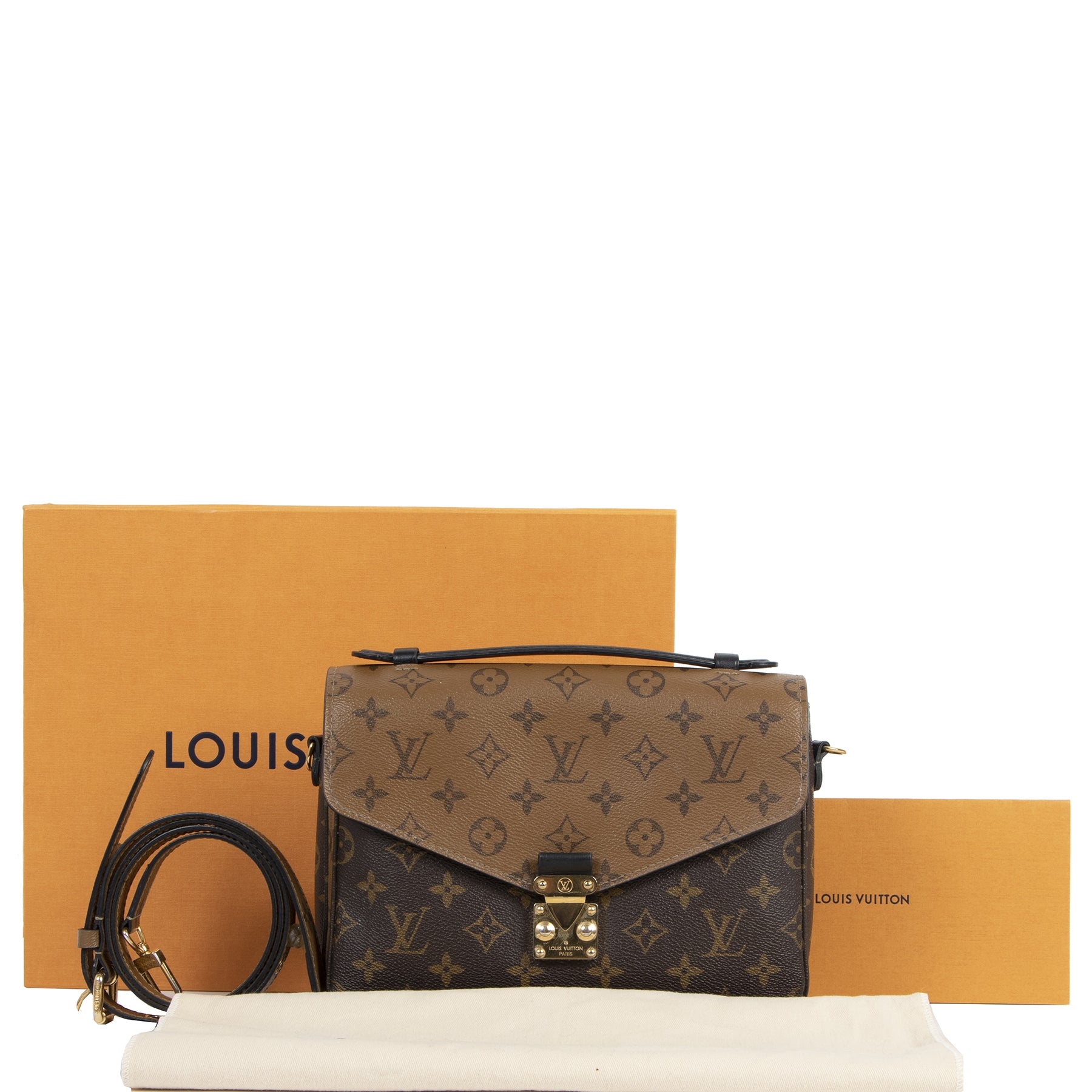 Louis Vuitton Monogram Reverse Canvas Pochette Metis