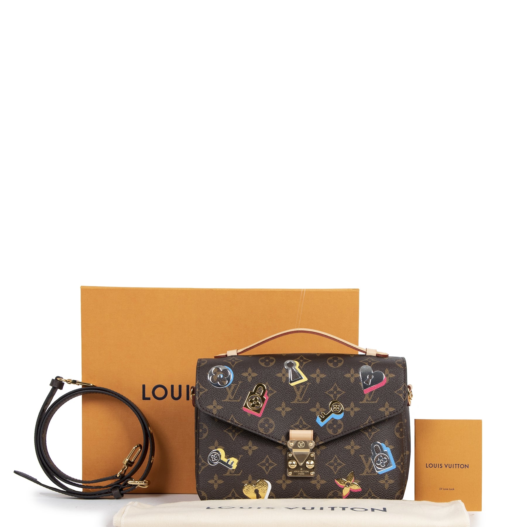 Limited Louis Vuitton Monogram Metis Love Lock