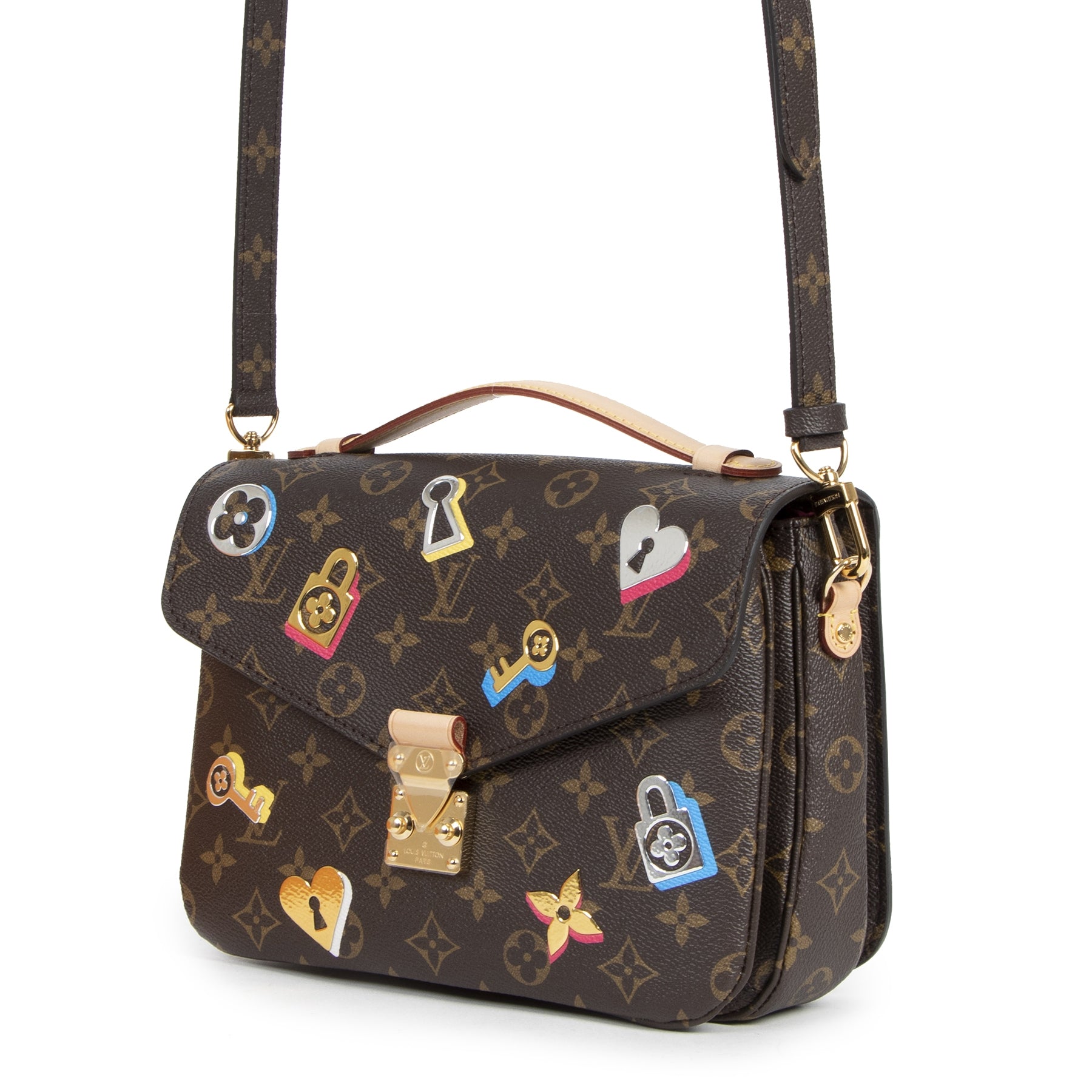 never used Louis Vuitton Monogram Metis Love Lock