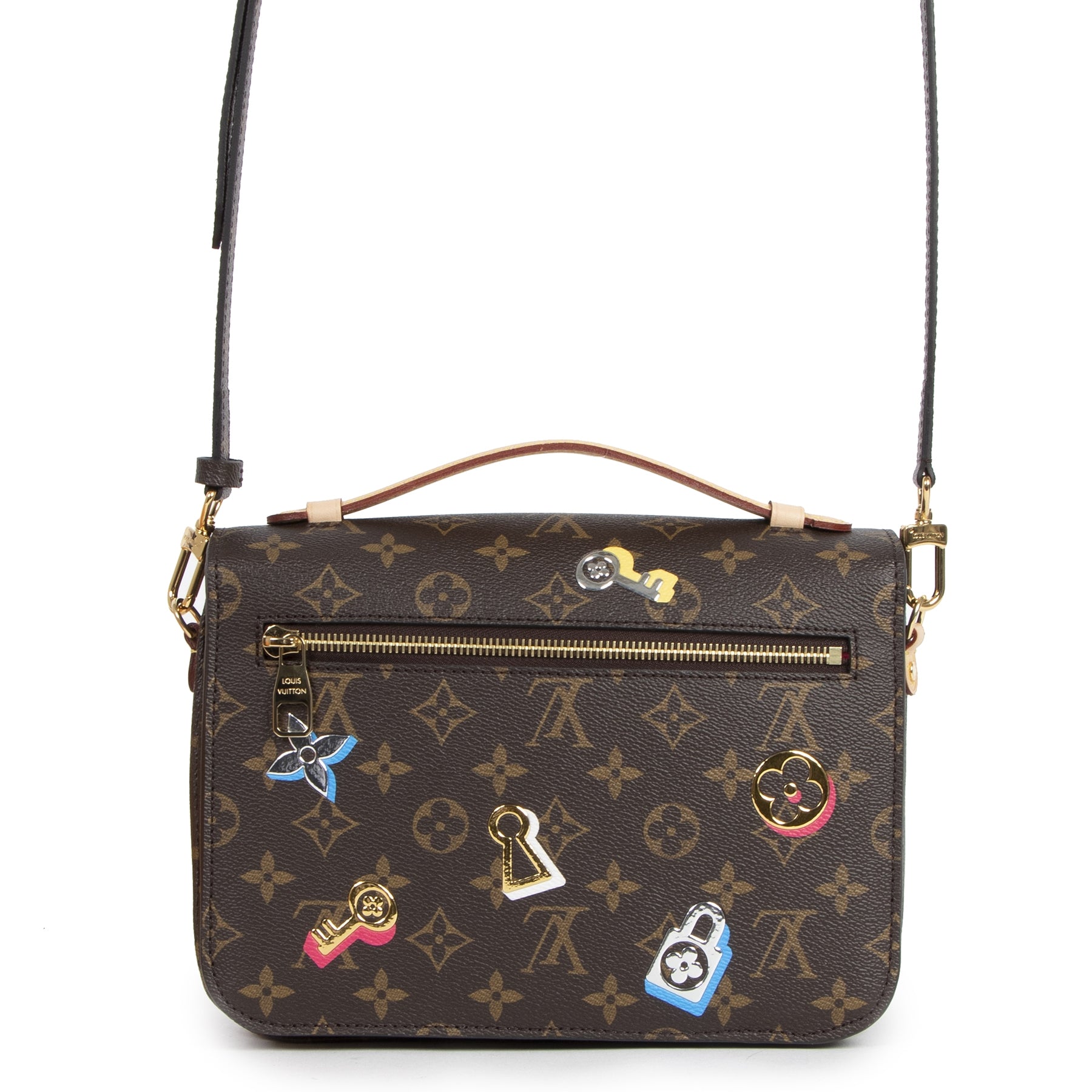 koop online tegen de beste prijs Louis Vuitton Monogram Metis Love Lock