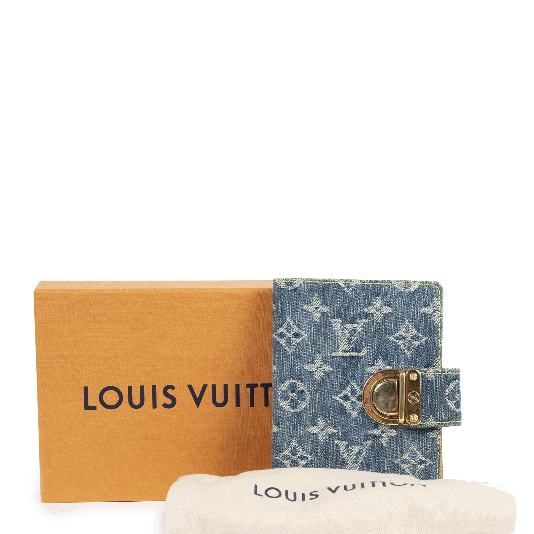 Louis Vuitton Blue Denim Monogram 6 Ring Agenda pour le meilleur prix chez Labellov à Anvers