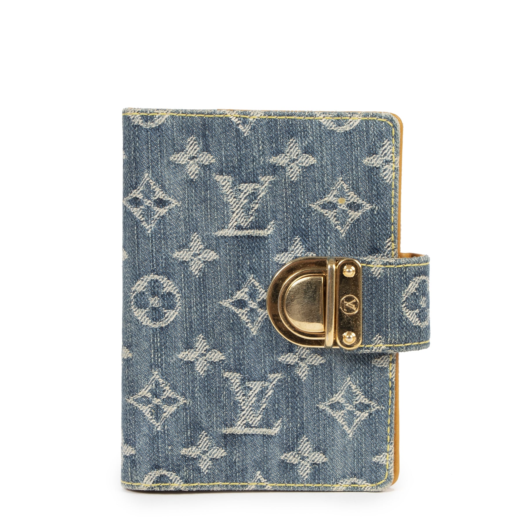 Louis Vuitton Blue Denim Monogram 6 Ring Agenda for the best price at Labellov