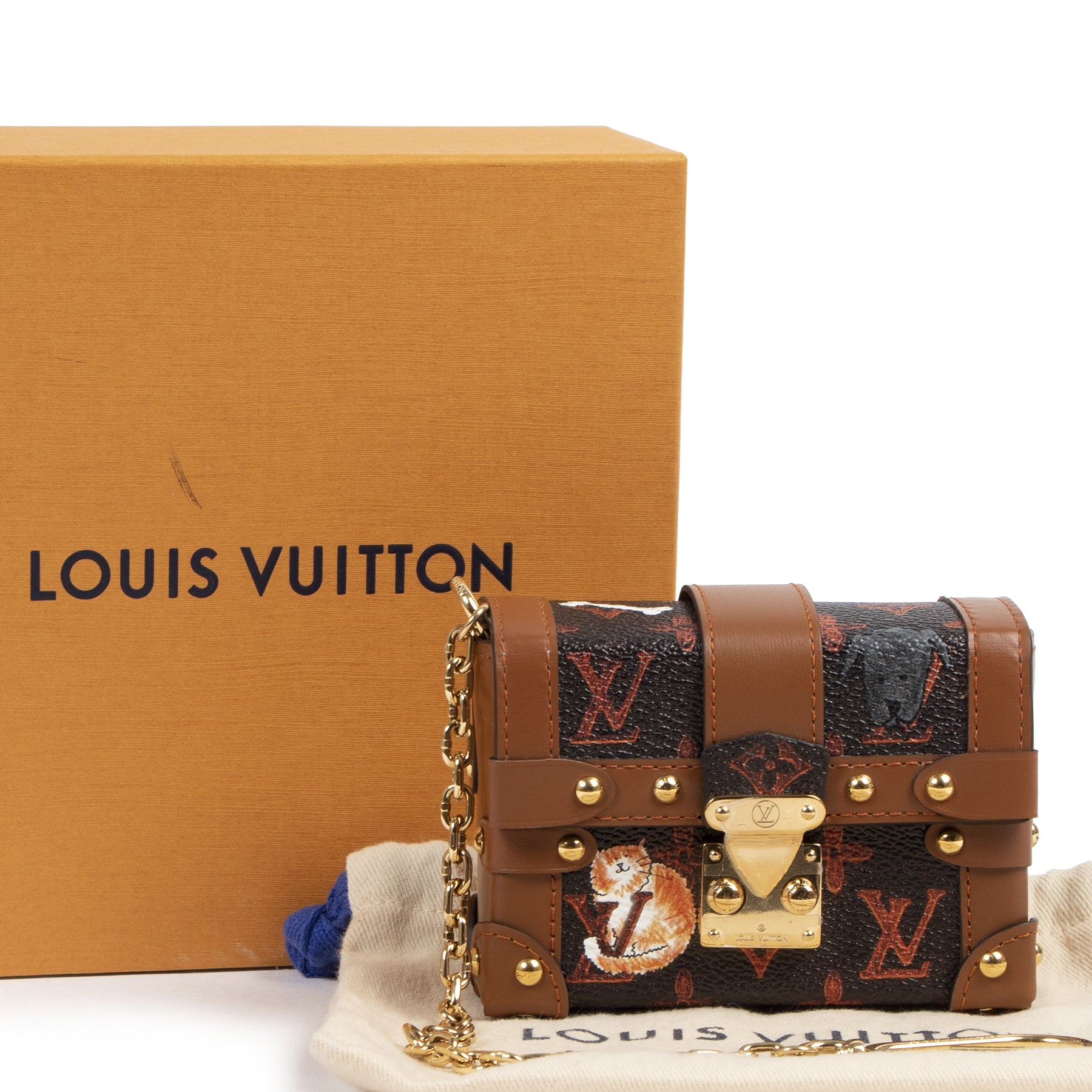 koop online tegen de beste prijs Very Limited Louis Vuitton Grace Coddington Miniature Essential Trunk Petite-Malle